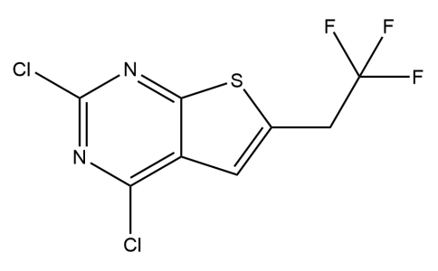 25098 - 2,4-Dichloro-6-(2,2,2-trifluoroethyl)thieno[2,3-D]pyrimidine | CAS 2055107-43-0